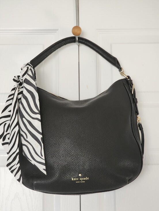 kate spade Handbags - Kate Spade Black Leather Hobo Bag